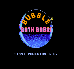 Bubble Bath Babes Title Screen